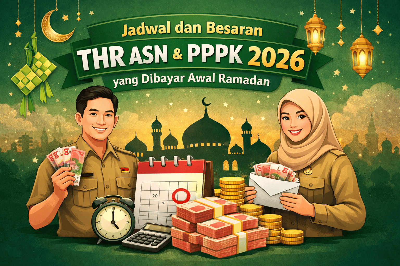 Jadwal dan Besaran THR ASN dan PPPK 2026 yang Dibayar Awal Ramadan