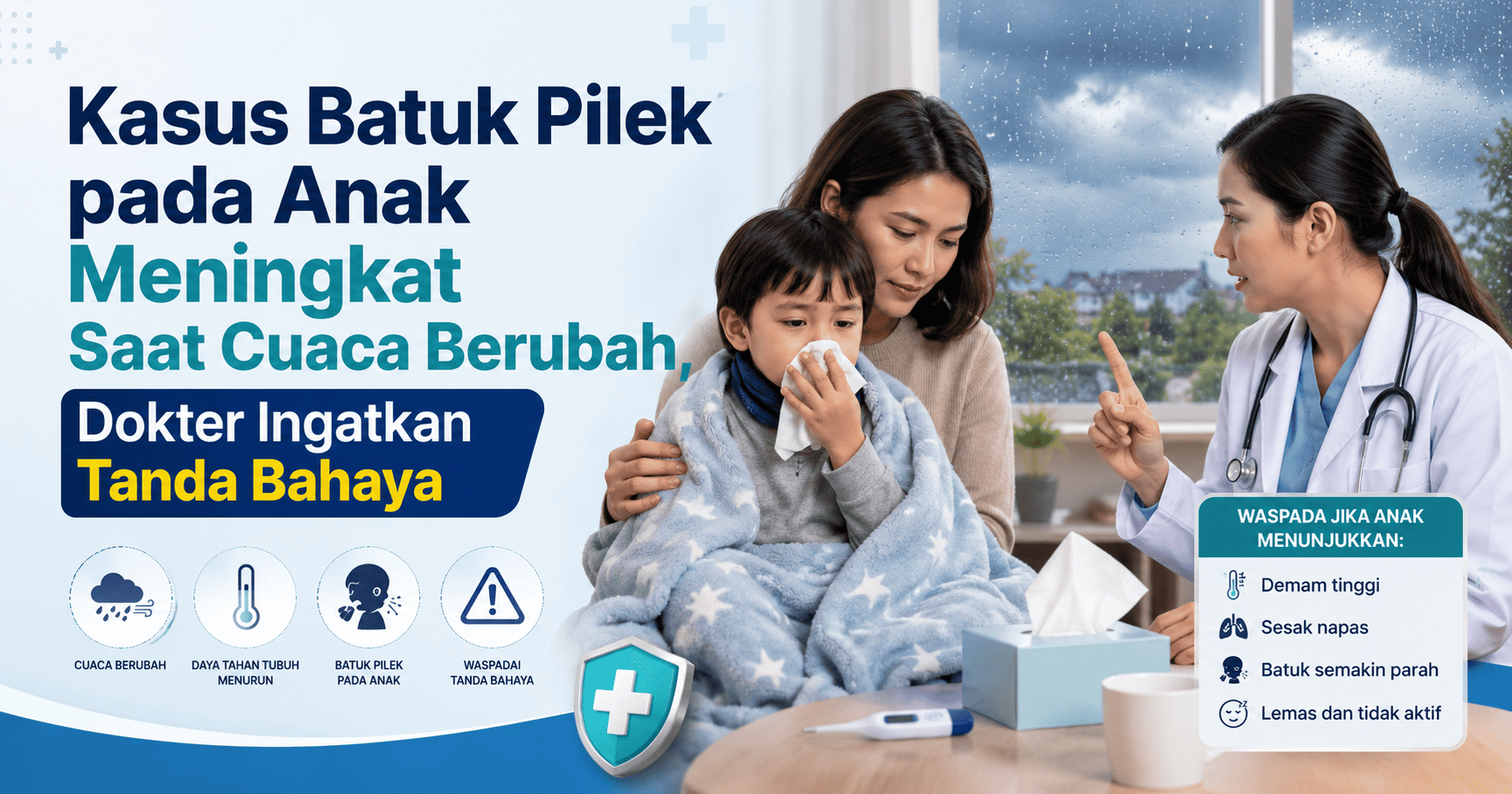 Kasus Batuk Pilek pada Anak Meningkat Saat Cuaca Berubah, Dokter Ingatkan Tanda Bahaya