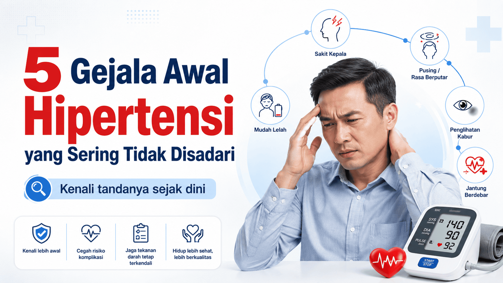 5 Gejala Awal Hipertensi yang Sering Tidak Disadari
