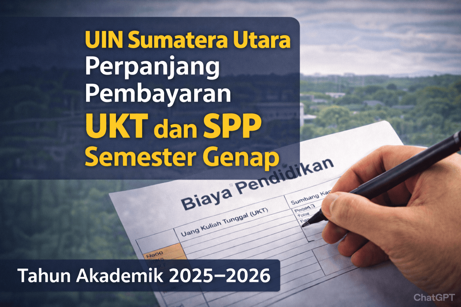 Kabar Baik Mahasiswa! UINSU Medan Perpanjang Jadwal Pembayaran UKT Semester Genap 2025-2026